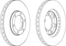 Load image into Gallery viewer, Front Pair Of Brake Discs Fits Mitsubishi OE MB950958 Ferodo DDF1685