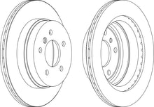 Load image into Gallery viewer, Rear Pair Of Brake Discs Fits BMW Citroen OE 34216764653 Ferodo DDF1697