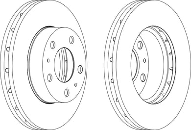 Brake Disc Single Ferodo DDF1718-1