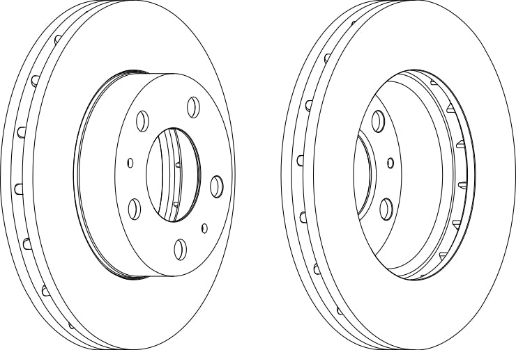 Brake Disc Single Ferodo DDF1718-1