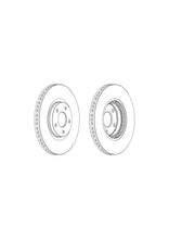 Load image into Gallery viewer, Pair Of Coated Brake Discs Ferodo DDF1724C