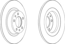 Load image into Gallery viewer, Rear Pair Of Brake Discs Fits Opel Peugeot OE 424914 Ferodo DDF1744