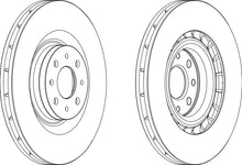 Load image into Gallery viewer, Front Pair Of Brake Discs Fits Chrysler Lancia Opel OE 51817217 Ferodo DDF1745