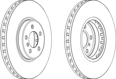Coated Brake Disc Single Ferodo DDF1746C-1