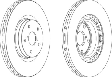 Coated Brake Disc Single Ferodo DDF1749C-1