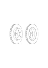 Load image into Gallery viewer, Front Pair Of Brake Discs Fits Dodge Jeep Opel OE 52109938AB Ferodo DDF1759
