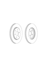 Load image into Gallery viewer, Front Pair Of Coated Brake Discs Fits Nissan Opel OE 40206EB300 Ferodo DDF1761C