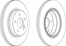 Load image into Gallery viewer, Rear Pair Of Brake Discs Fits Chrysler Mercedes-Benz Opel Ferodo DDF1764