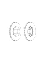 Load image into Gallery viewer, Pair Of Coated Brake Discs Ferodo DDF1780C