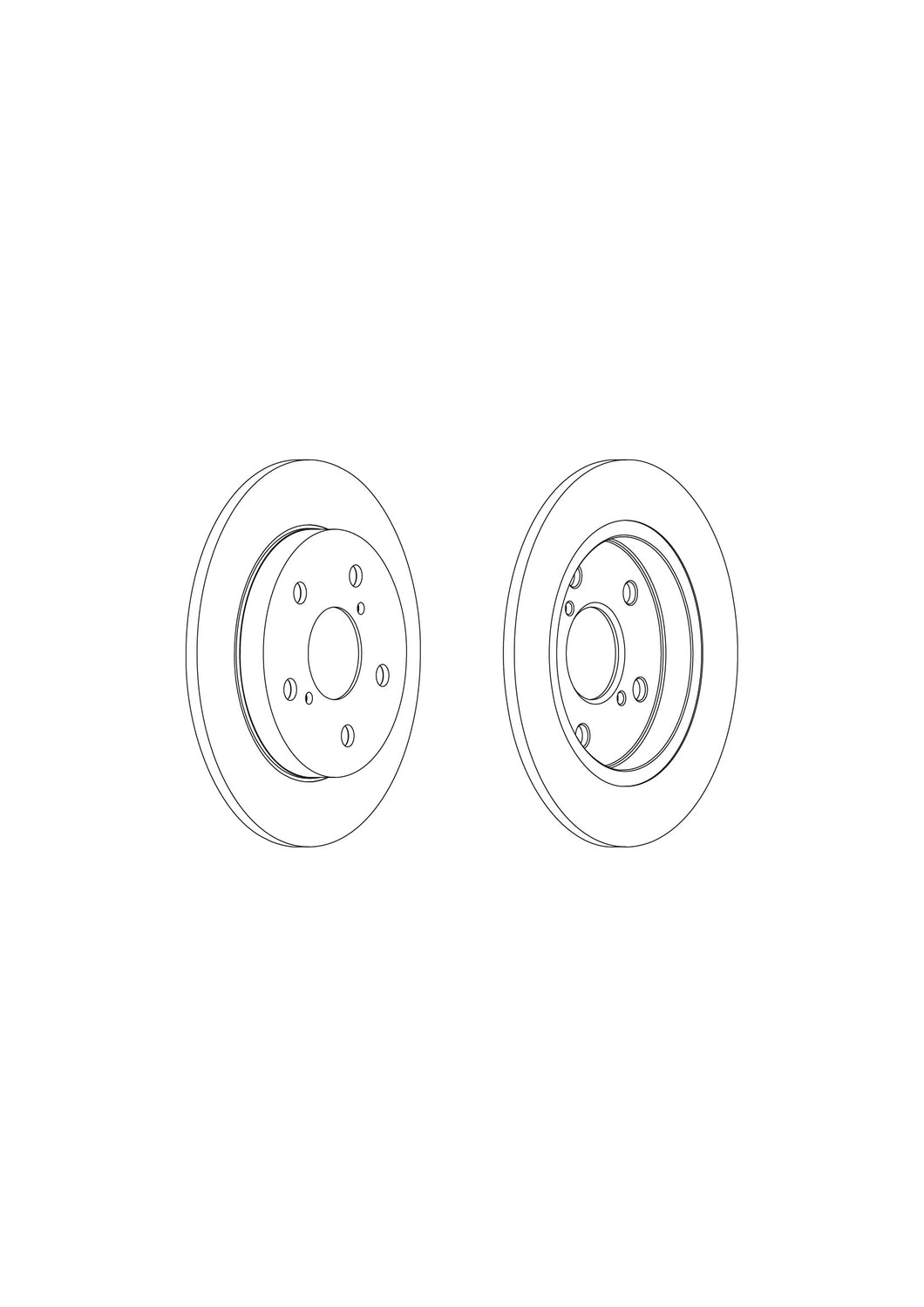 Pair Of Coated Brake Discs Ferodo DDF1788C