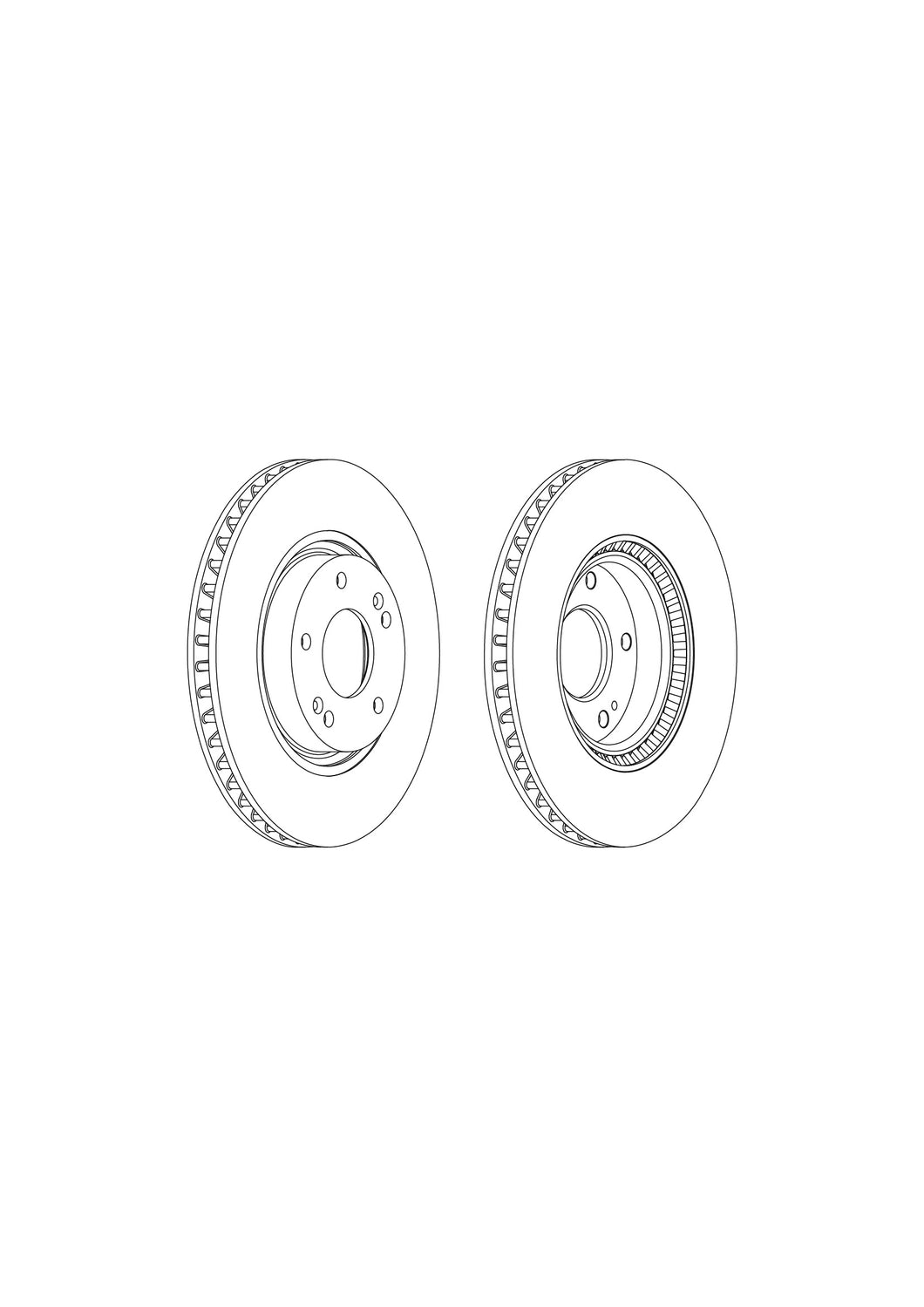 Pair Of Coated Brake Discs Ferodo DDF1795C