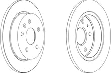 Load image into Gallery viewer, Rear Pair Of Coated Brake Discs Fits Opel Saab Vauxhall Ferodo DDF1804C