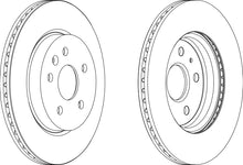 Load image into Gallery viewer, Rear Pair Of Coated Brake Discs Fits Opel Saab Vauxhall Ferodo DDF1805C