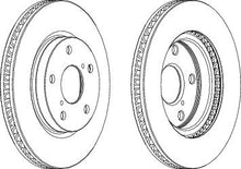 Load image into Gallery viewer, Front Pair Of Brake Discs Fits Lexus Toyota OE 4351242040 Ferodo DDF1838