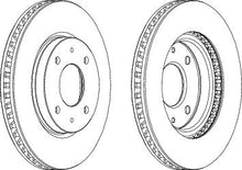 Load image into Gallery viewer, Front Pair Of Brake Discs Fits Mitsubishi OE MR510741 Ferodo DDF1845