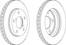 Load image into Gallery viewer, Front Pair Of Brake Discs Fits Toyota OE 4351217080 Ferodo DDF1859