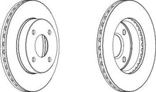 Load image into Gallery viewer, Front Pair Of Brake Discs Fits Nissan OE 402061F500 Ferodo DDF1884