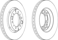 Load image into Gallery viewer, Front Pair Of Brake Discs Fits Mitsubishi OE MB895730 Ferodo DDF1892