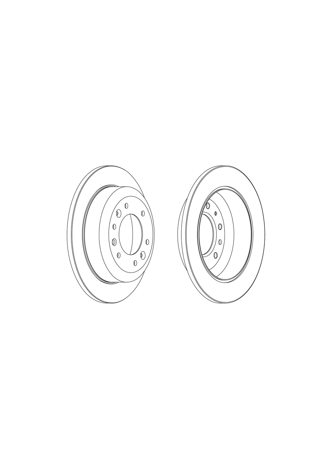 Rear Pair Of Brake Discs Fits Kia OE 584114D000 Ferodo DDF1901