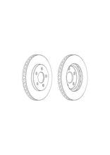 Load image into Gallery viewer, Pair Of Coated Brake Discs Ferodo DDF2001C