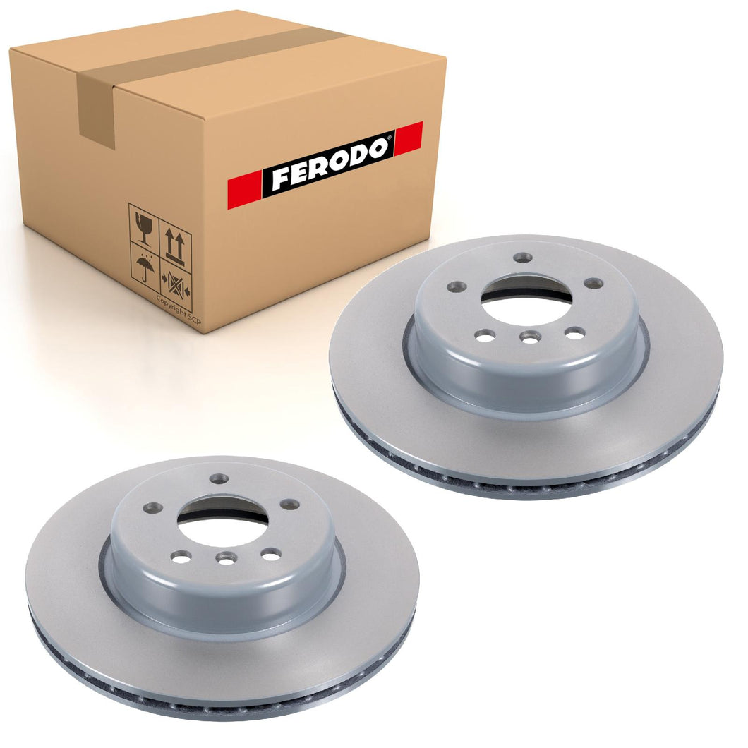 Pair Of Coated Brake Discs Ferodo DDF2039C