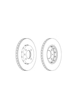 Load image into Gallery viewer, Pair Of Coated Brake Discs Ferodo DDF2184C
