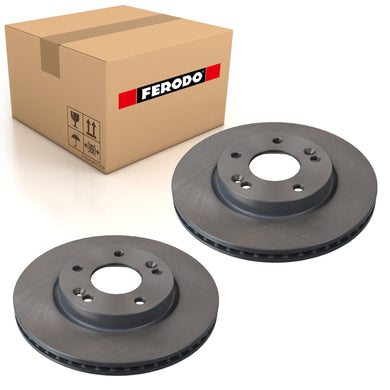 Pair Of Coated Brake Discs Ferodo DDF2187C
