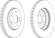 Load image into Gallery viewer, Front Pair Of Brake Discs Fits Mercedes-Benz OE 1244212612 Ferodo DDF268