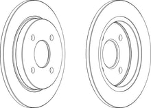 Load image into Gallery viewer, Pair Of Rear Coated Brake Discs Fits Fiesta Focus Escort Ferodo DDF281C