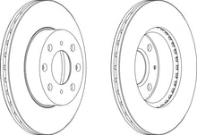 Load image into Gallery viewer, Front Pair Of Brake Discs Fits Honda OE 45251SA6670 Ferodo DDF294