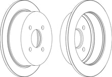 Load image into Gallery viewer, Rear Pair Of Brake Discs Fits Ford OE 1102564 Ferodo DDF435