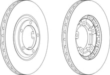 Load image into Gallery viewer, Front Pair Of Brake Discs Fits Mitsubishi OE MB407030 Ferodo DDF461