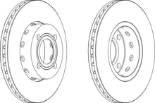 Load image into Gallery viewer, Front Pair Of Brake Discs Fits Audi OE 895615301B Ferodo DDF471