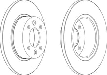 Load image into Gallery viewer, Rear Pair Of Brake Discs Fits Renault OE 7700715166 Ferodo DDF478