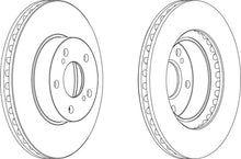 Load image into Gallery viewer, Pair Of Coated Brake Discs Ferodo DDF485C