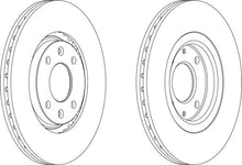Load image into Gallery viewer, Front Pair Of Brake Discs Fits Citroen Peugeot OE 95667810 Ferodo DDF489