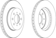 Load image into Gallery viewer, Front Coated Brake Discs x2 Honda Ferodo DDF492C