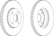 Load image into Gallery viewer, Front Pair Of Brake Discs Fits Ford USA Mazda OE B5303325XB Ferodo DDF495