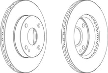 Load image into Gallery viewer, Front Pair Of Brake Discs Fits Mazda OE B5Y23325XC Ferodo DDF497