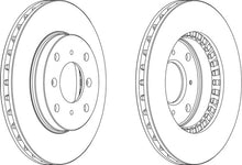 Load image into Gallery viewer, Front Pair Of Brake Discs Fits Honda OE 45251S1AG60 Ferodo DDF511