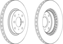 Load image into Gallery viewer, Front Pair Of Brake Discs Fits Honda OE 45251SS0A00 Ferodo DDF516