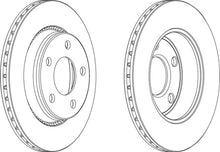 Load image into Gallery viewer, Rear Pair Of Brake Discs Fits Audi OE 447615601A Ferodo DDF519