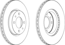Load image into Gallery viewer, Pair Of Coated Brake Discs Ferodo DDF521C