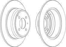 Load image into Gallery viewer, Rear Pair Of Brake Discs Fits Fiat Volvo OE 271497 Ferodo DDF551
