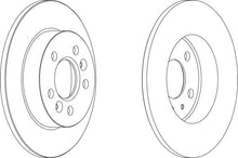 Load image into Gallery viewer, Rear Pair Of Brake Discs Fits Fiat Renault OE 8481167 Ferodo DDF556