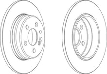 Load image into Gallery viewer, Rear Pair Of Brake Discs Fits Fiat Mercedes-Benz OE 1404230612 Ferodo DDF560