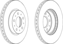 Load image into Gallery viewer, Pair Of Coated Brake Discs Ferodo DDF605C
