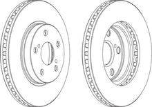 Load image into Gallery viewer, Front Pair Of Brake Discs Fits Lexus Toyota OE 4351220470 Ferodo DDF620