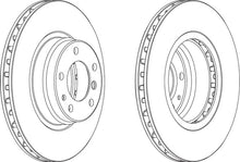 Load image into Gallery viewer, Front Pair Of Brake Discs Fits BMW OE 34111162093 Ferodo DDF624