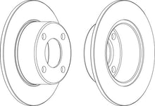 Load image into Gallery viewer, Rear Pair Of Brake Discs Fits Audi OE 443615601E Ferodo DDF625
